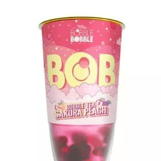 Bubble tea sakura peach