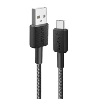Anker 322 USB-A to USB-C Cable (6ft Braided) Black