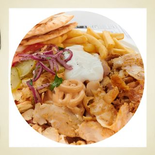 Platou kebab de pui