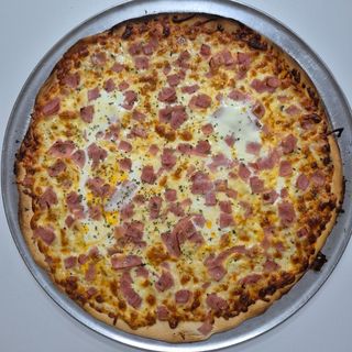 Pizza De Huevo y jamón York 