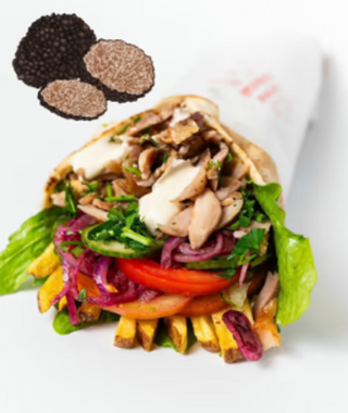 Shaworma cu trufe și carne de pui