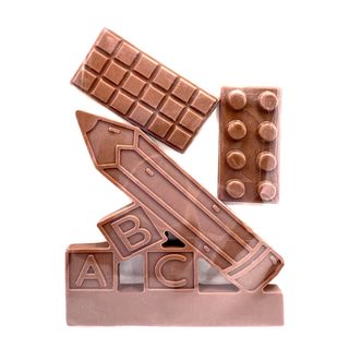 kredki i klocki z mlecznej czekolady (40g)