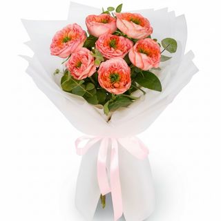 Монобукет"7 троянд Mandarin Expression"