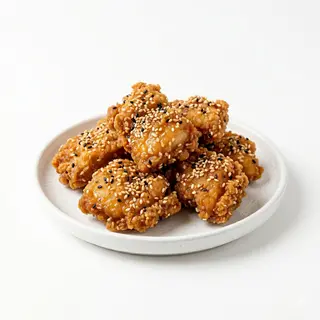 Pechuga De Pollo Frito Crujiente Con Sésamo