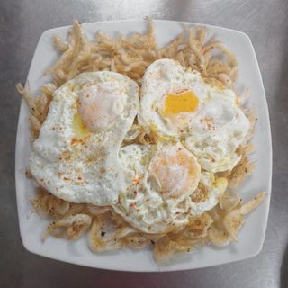 Gambas De Cristal Con Huevo