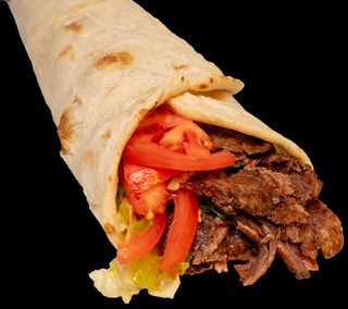 Kebab lawasz z mięsem mieszanym (baranio-wołowe i kurczak)