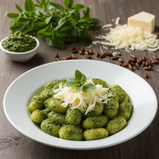 Gnocchi con Pesto Genovese e mozzarella - 460g