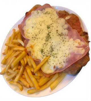 Milanesa de ternera napolitana
