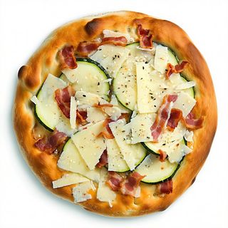 Crema di zucchine e guanciale