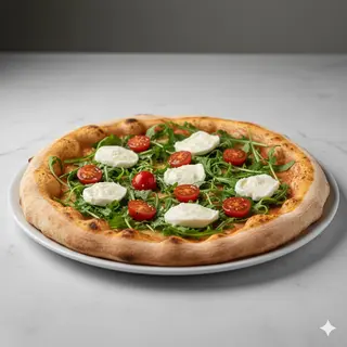 Ciaccino rucola pomodorini e bufala