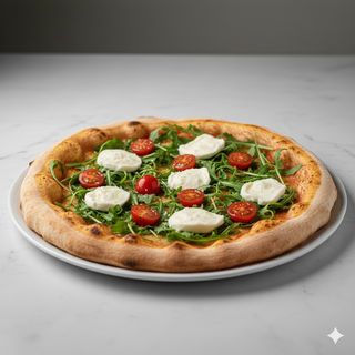 Ciaccino rucola pomodorini e bufala