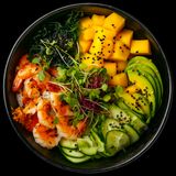 Shrimp poke bowl - Поке скариди и суши ориз