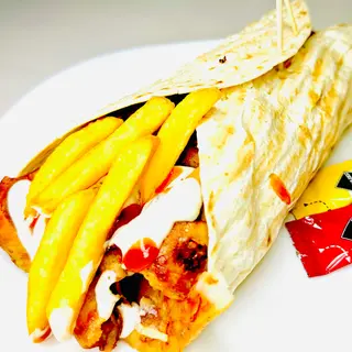 PIADINA Carne patate e Salse