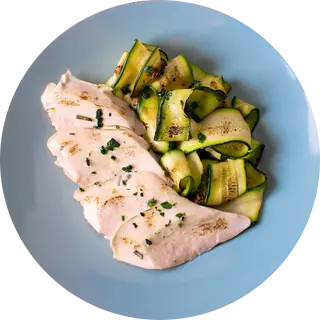 Pollo con Zucchine alla Griglia | 200 g