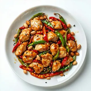 165 - Pollo Gong Bao, pollo saltato