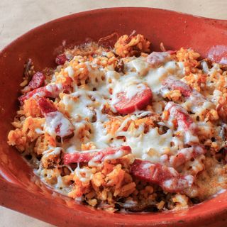 Arroz de Pato com Queijo + salada mista 