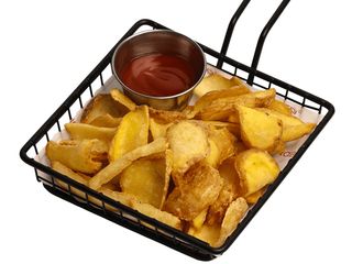 Frytki łódeczki z ketchupem (150 g)