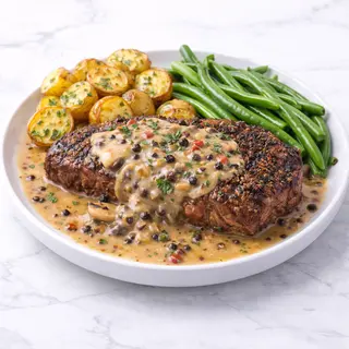 Traditional Pepper Steak