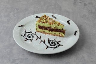 Torta al pistacchio e cioccolato