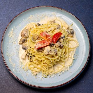  Спагетті з куркою та грибами (340г)