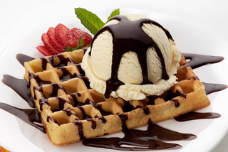 Gofres Con Helado