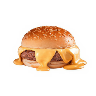 Hamburguesa Simple Con Queso