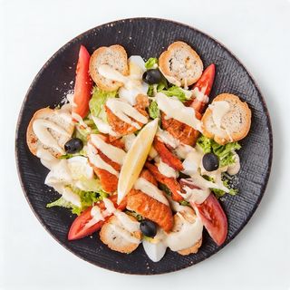 Салат Цезар з лососем (300г)