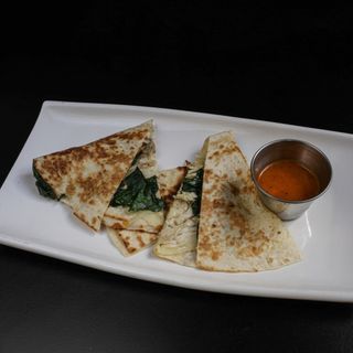 Quesadilla pollo y espinacas