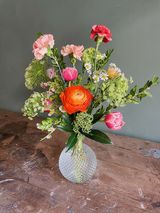 Violetero Con Flor De Temporada