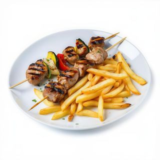 Brocheta Mixta Con Mexicana