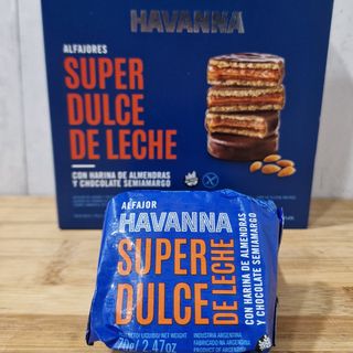 Alfajor havanna super dulce de leche