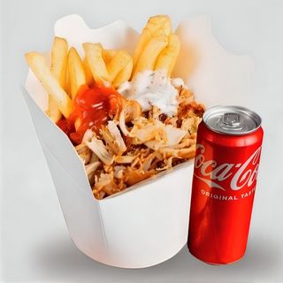 Kebab Box z Serem średni plus 0,33l Pepsi