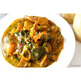 Bitter Leaf Soup with swallow & 2 beef