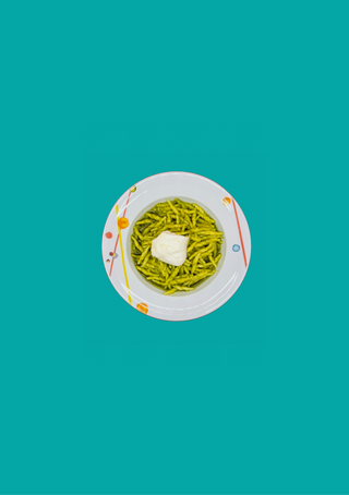  Trofie al pesto e burrata pugliese