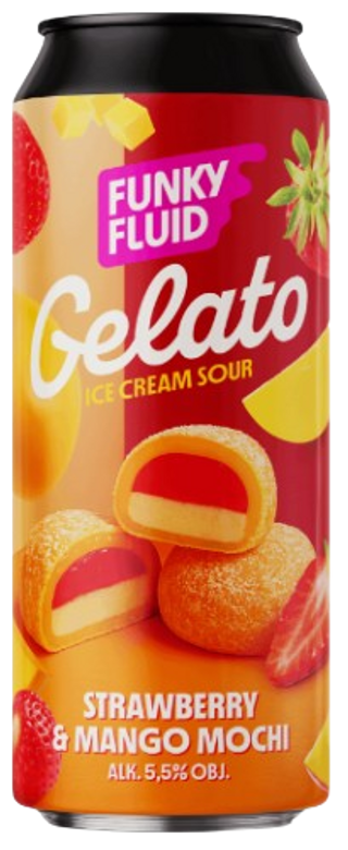 Gelato: Strawberry & Mango Mochi Funky Fluid Lata 50 cl.