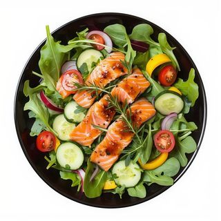 Ensalada con Salmón Ahumadol