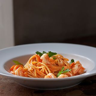 Spaghetti ai Gamberi e Peperoncino ( Picante)