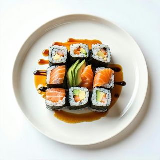 U10 Black sake maki - 8 pezzi