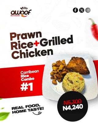 Prawn rice + Grilled Chicken