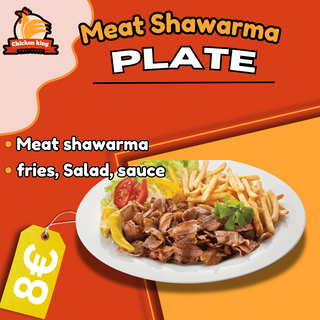 Meat shawarma plate 