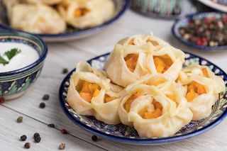 Манты с тыквой (1шт)