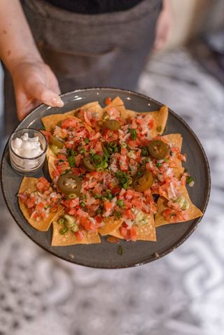 Nachos Sin Carne media Ración 