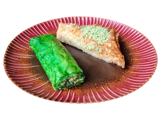 Baklawa orzechowa + pistacjowa