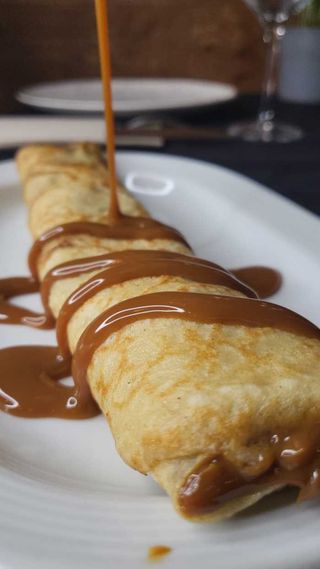 Panqueque Con Dulce De Leche