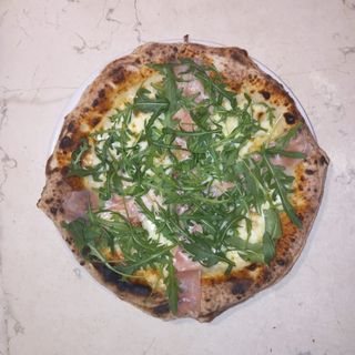 Speck, rucola e gorgonzola