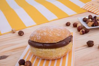 Bola de Berlim Nutella