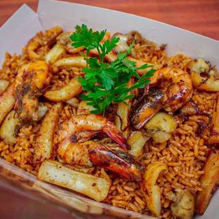 Seafood Jollof Delight