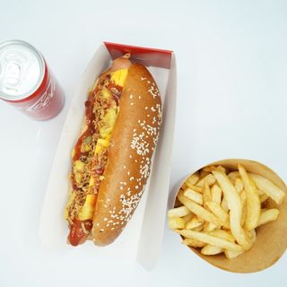 Menu Hot-dog avec Frites + Boisson
