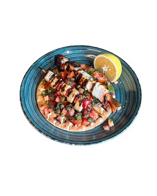 Souvlaki peste spada