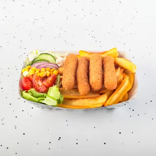 Kebab fries mozzarella vege